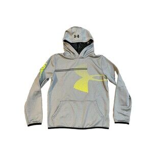 Under Armour Boys Pullover Sweatshirt Hoodie Size YXL Gray EXCELLENT CONDITION